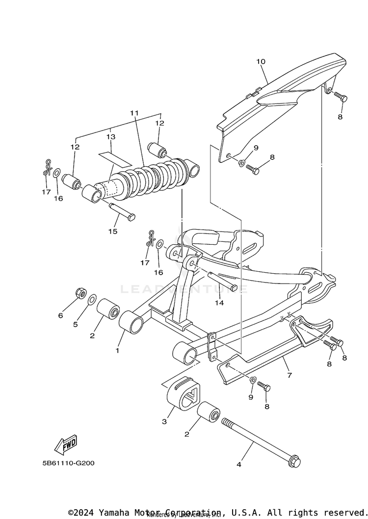Rear Arm & Suspension Schematic