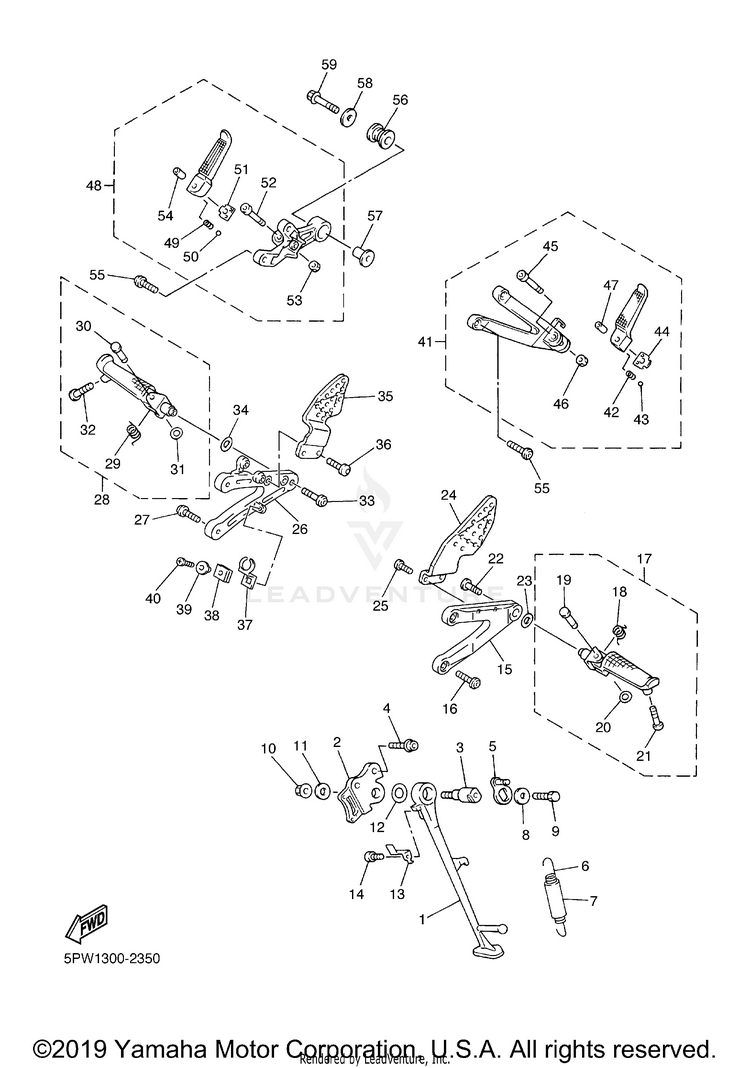 Stand Footrest Schematic