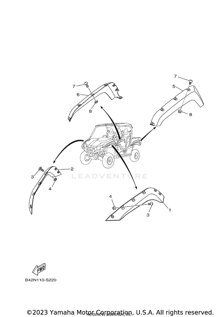 Fender VIKING EPS RANCH - YXM70VPRLC - 2020 Schematic