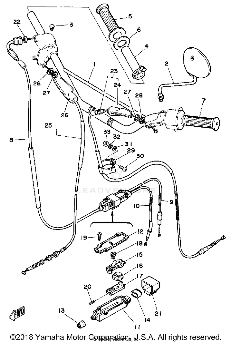 Handlebar-Cable Schematic