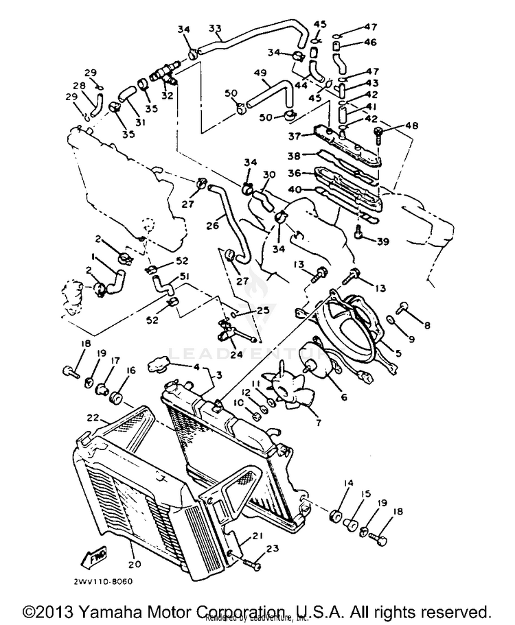 Radiator Hose Schematic