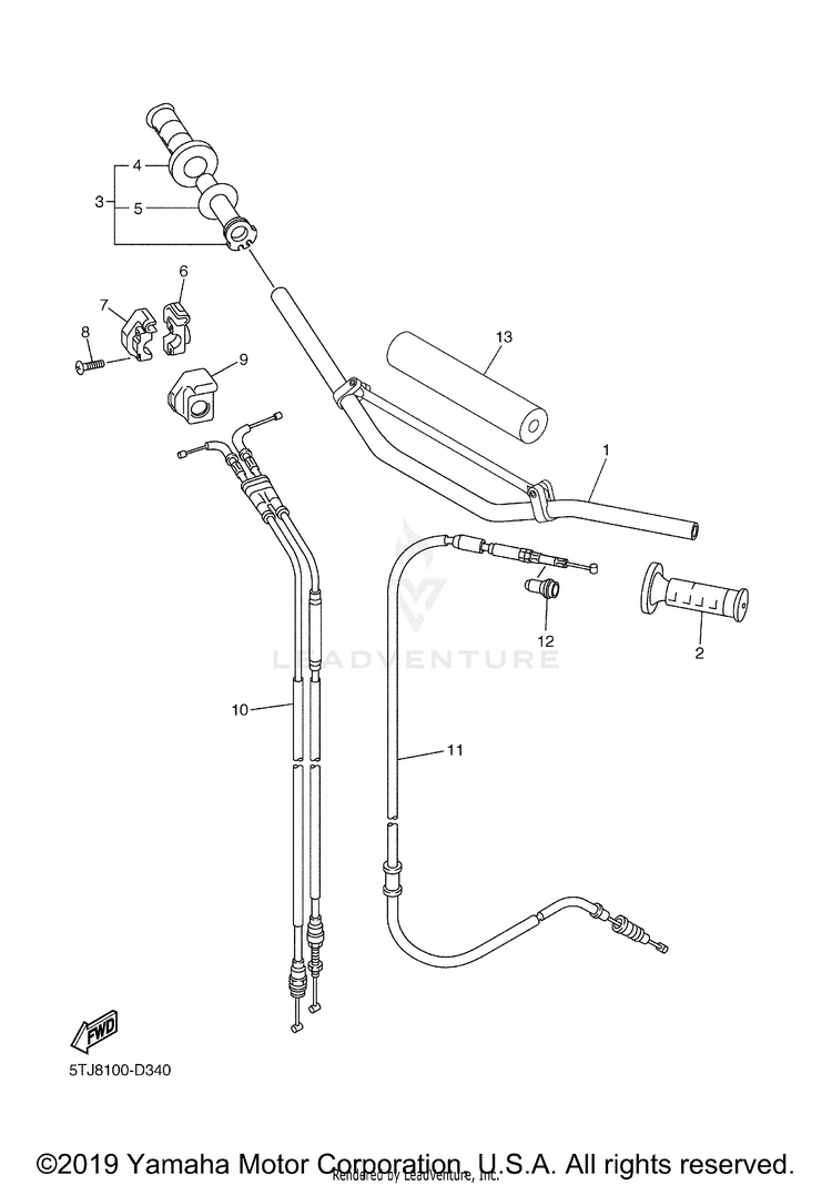 Steering Handle Cable Schematic