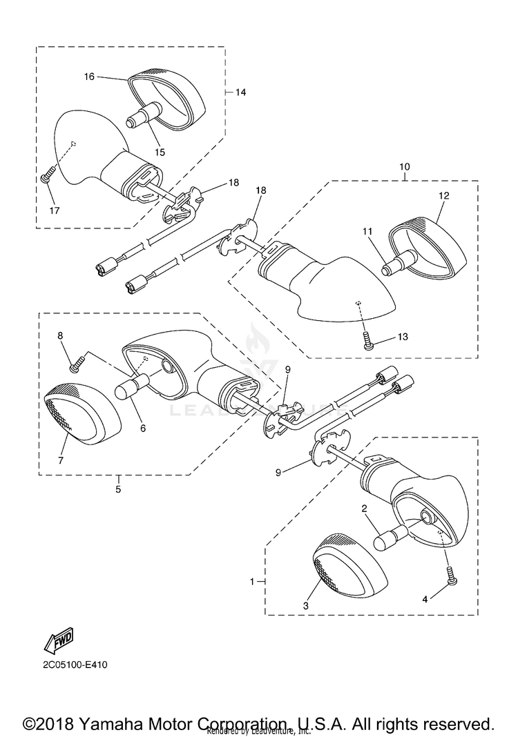 Flasher Light FZ1 - FZS10XCGY - 2008 Schematic