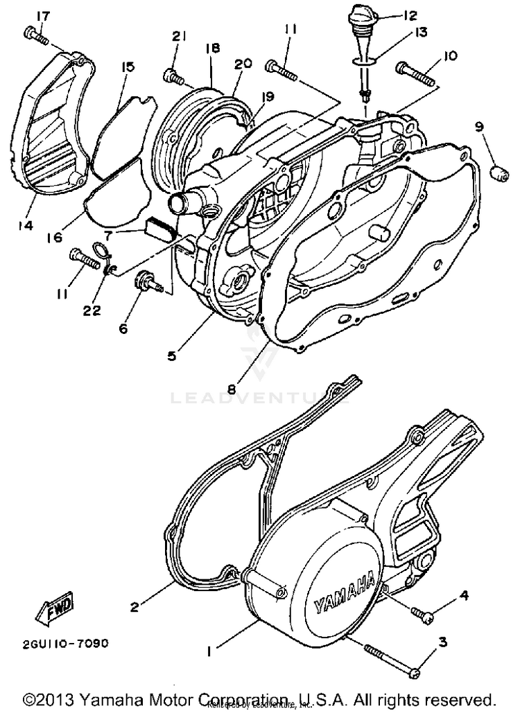 Crankcase Cover Schematic