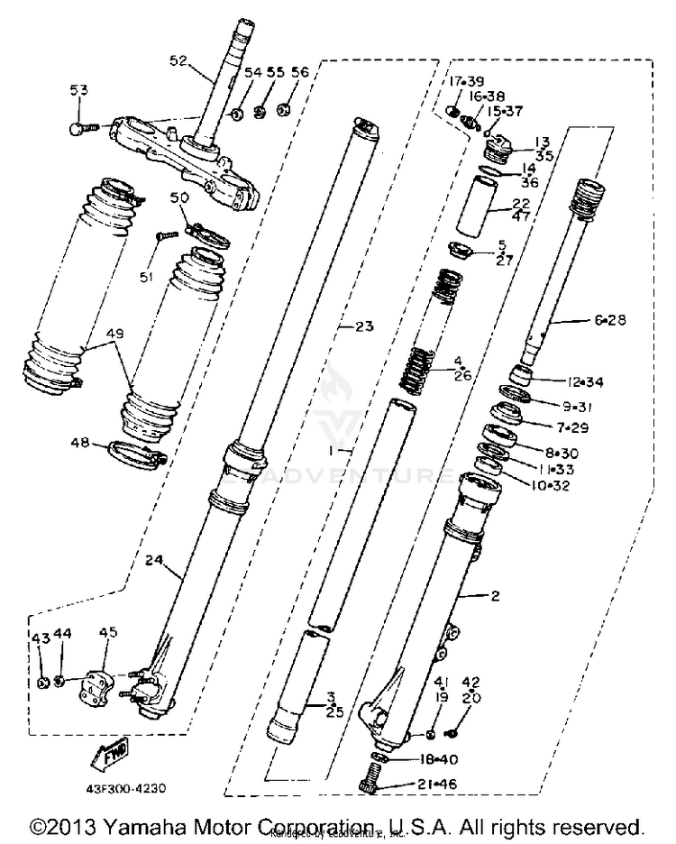 Front Fork Schematic