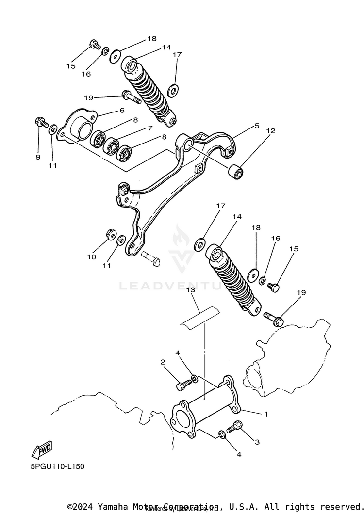 Rear Arm & Suspension Schematic