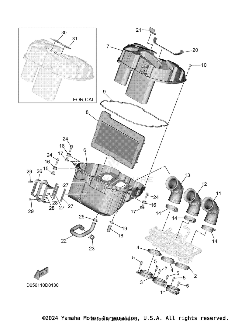 Intake 3 XSR900 - XSR900SCB - 2025 Schematic