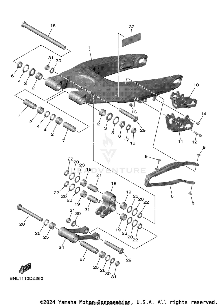 Rear Arm Schematic