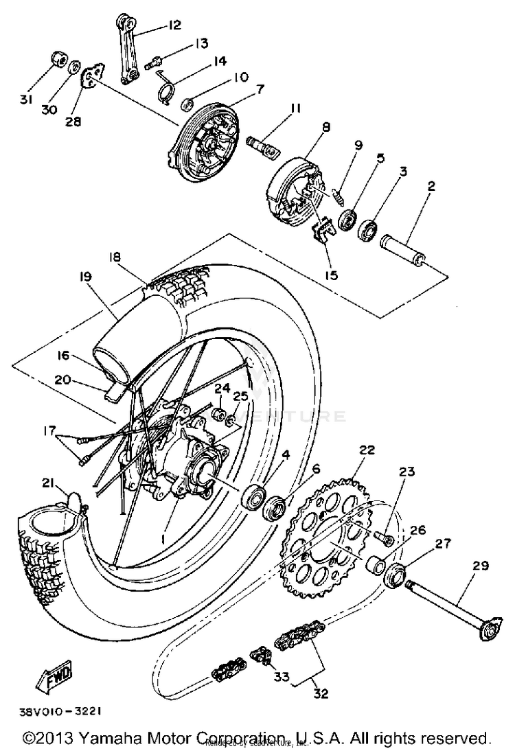 Rear Wheel Schematic