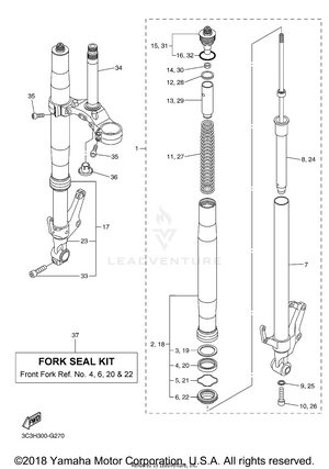Front Fork Schematic
