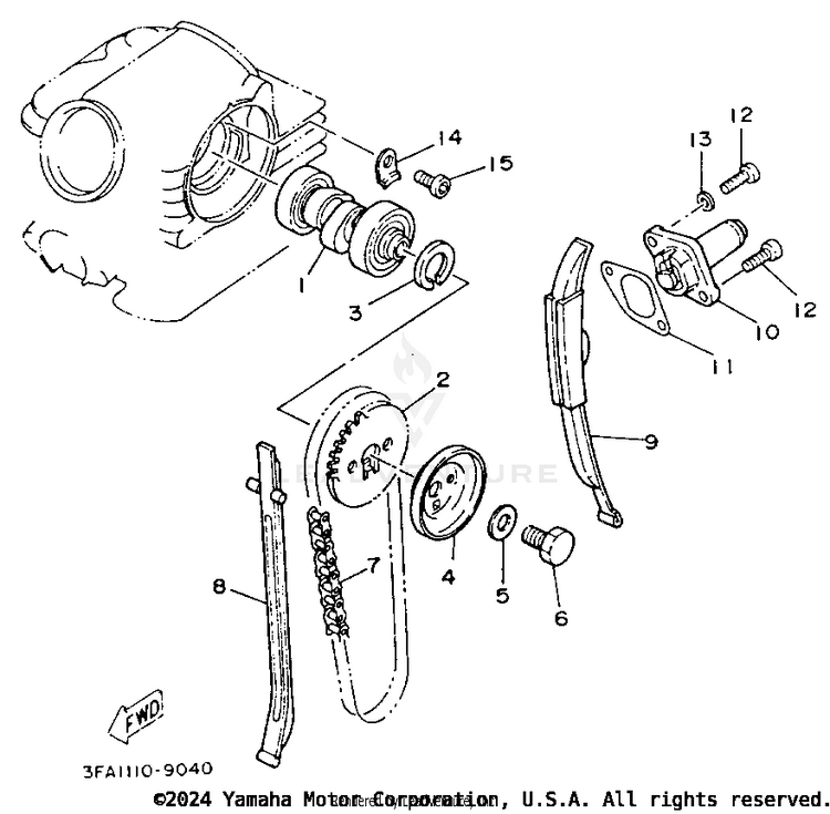 Camshaft - Chain Schematic