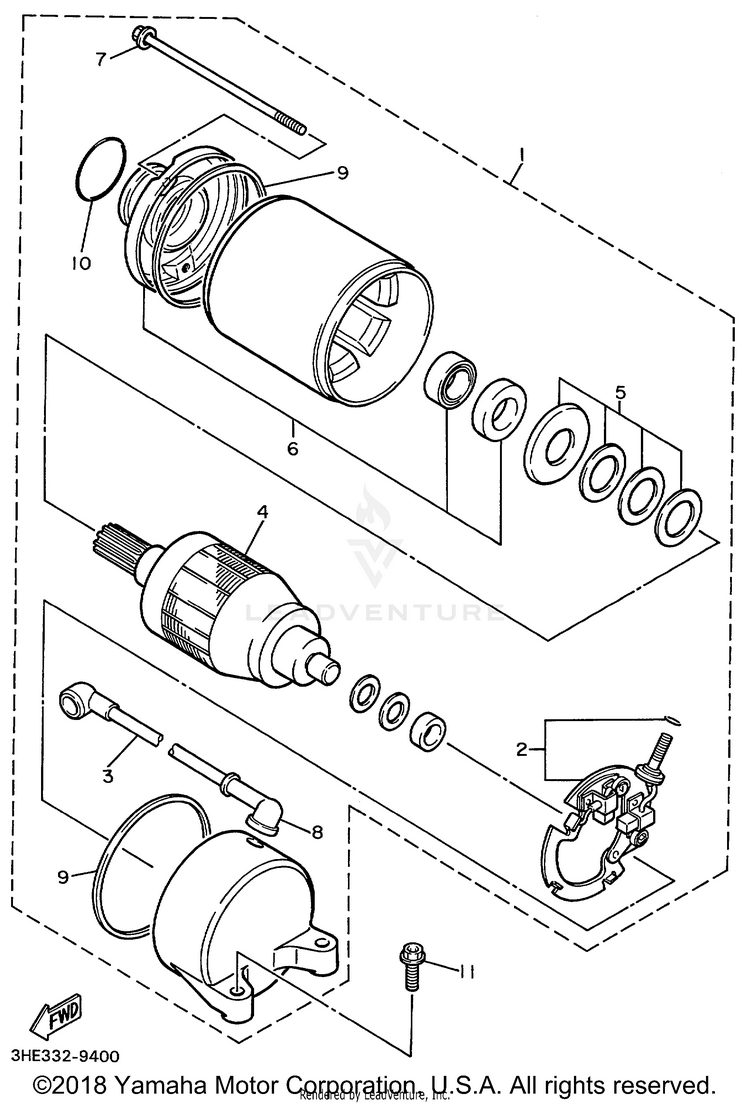 Starting Motor Schematic