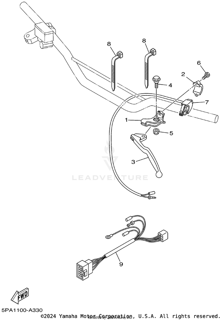 Handle Switch Lever Schematic