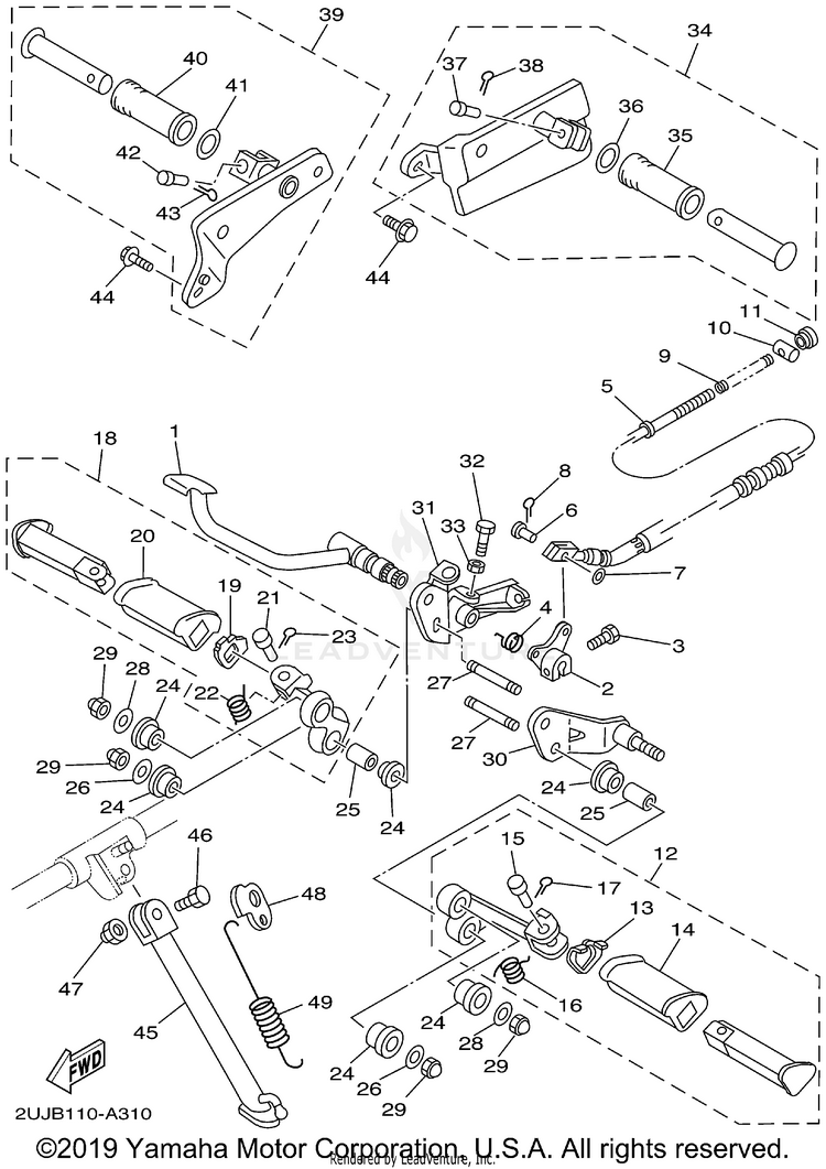 Stand Footrest Schematic