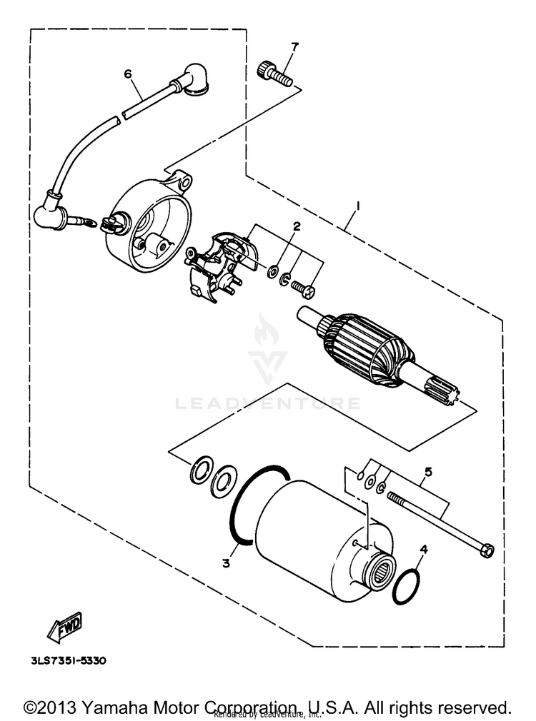 Starting Motor Schematic