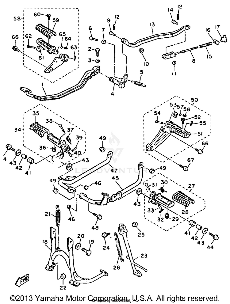 Stand Footrest Schematic