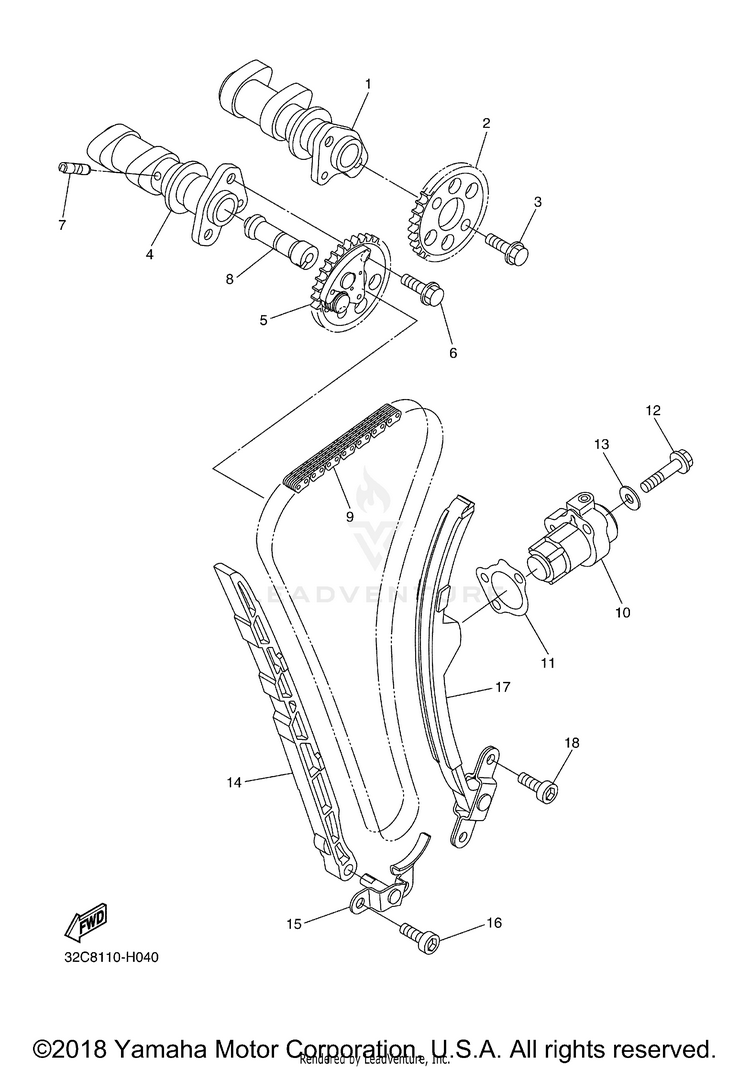 Camshaft Chain Schematic