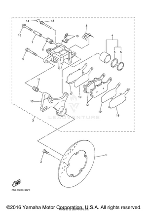 Rear Brake Caliper Schematic