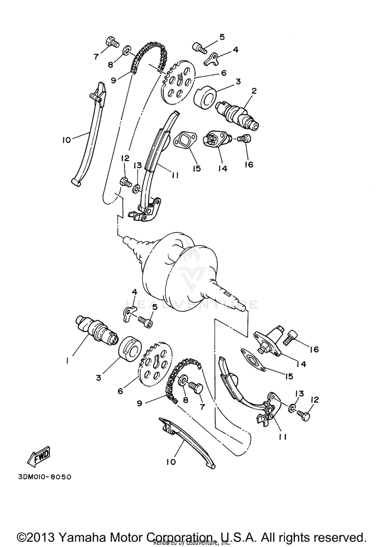 Camshaft Chain Schematic