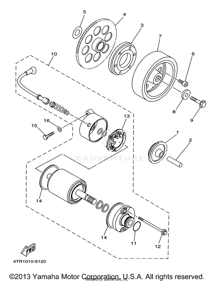 Starter Clutch Schematic