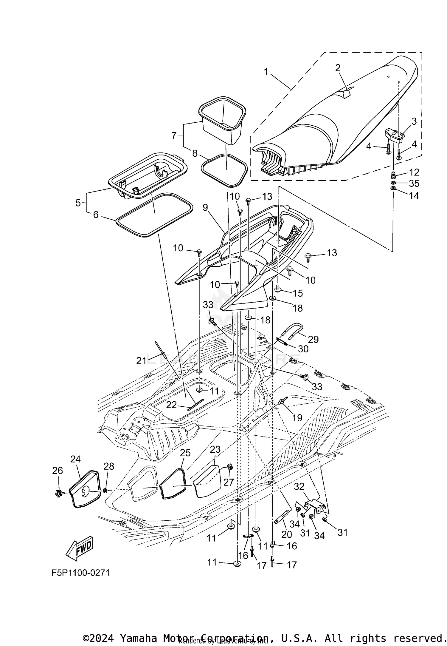 SEAT UNDER LOCKER
