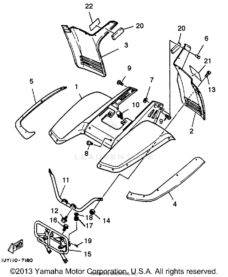 Front Fender Schematic