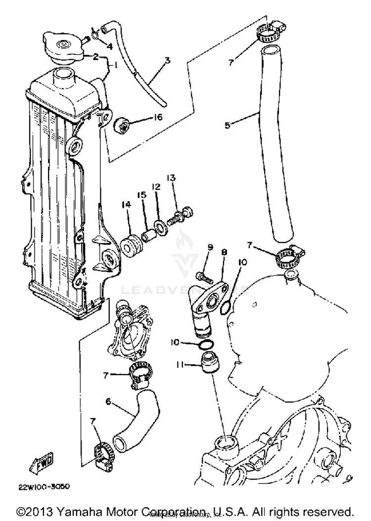 Radiator Hose Schematic