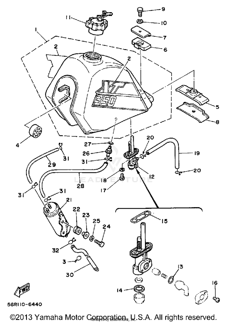 Fuel Tank Xt350sc Schematic