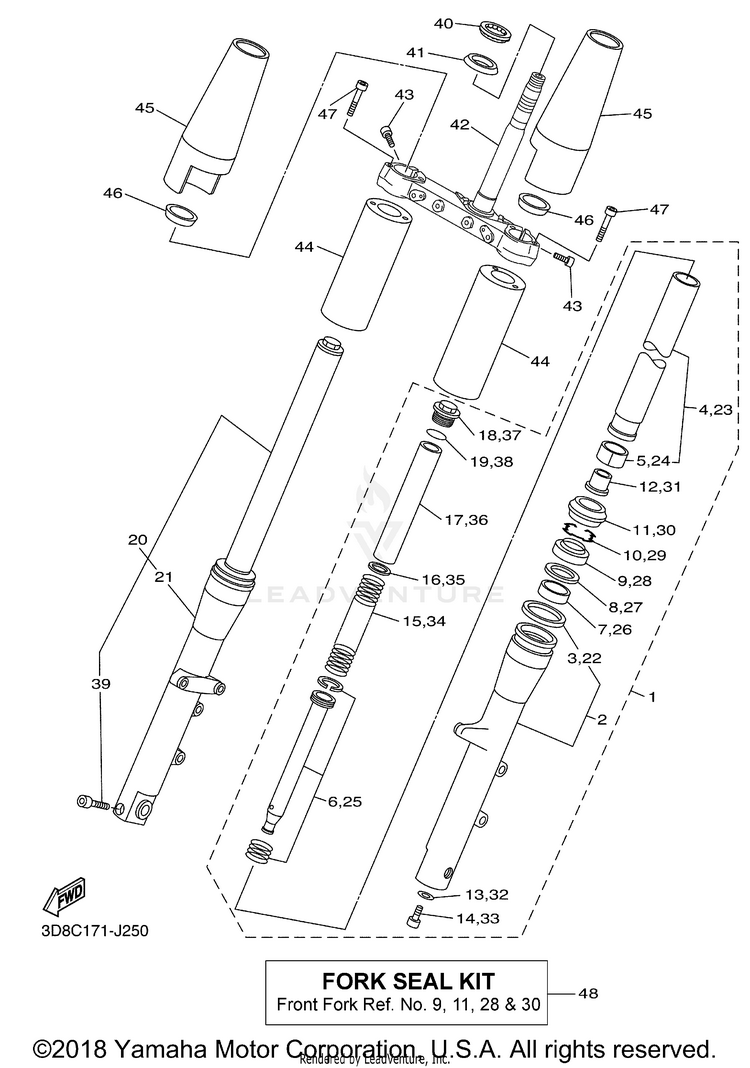 Front Fork Schematic