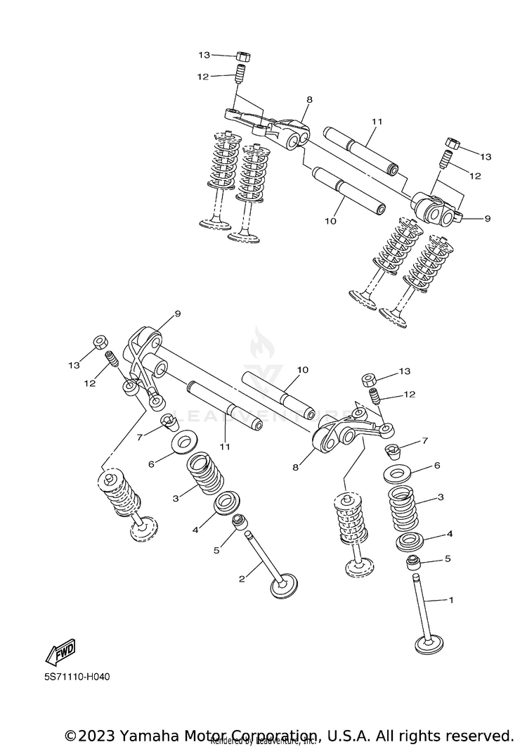 Valve BOLT R SPEC CA - XVS95CFCB - 2015 Schematic