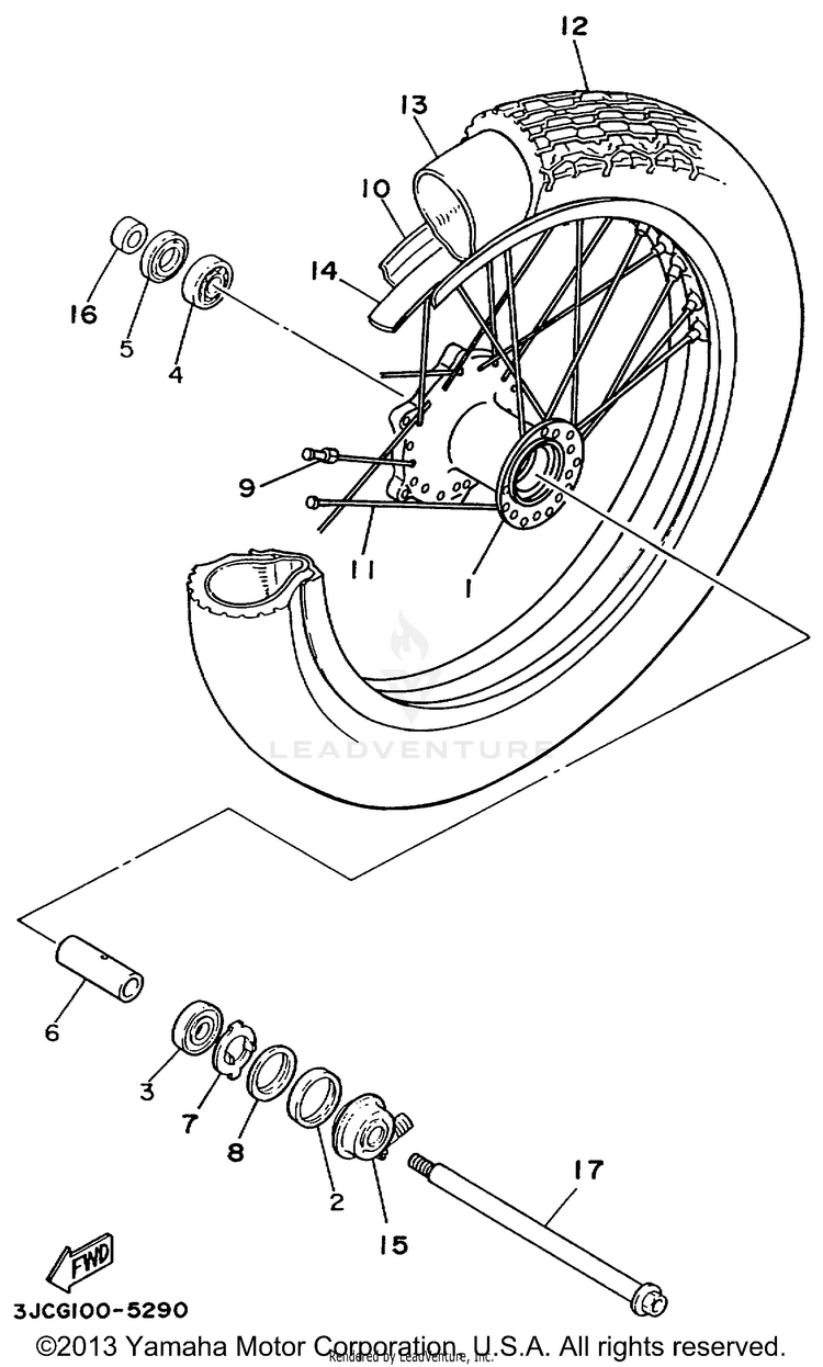 Front Wheel Schematic