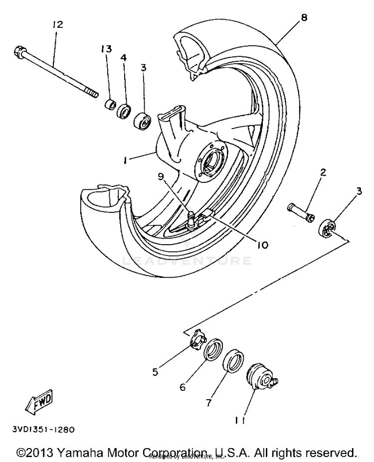 Front Wheel Schematic