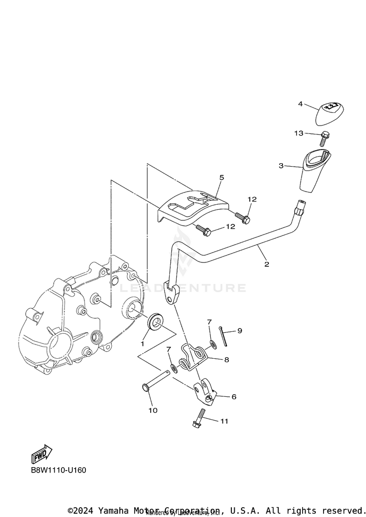 Shift Shaft Schematic
