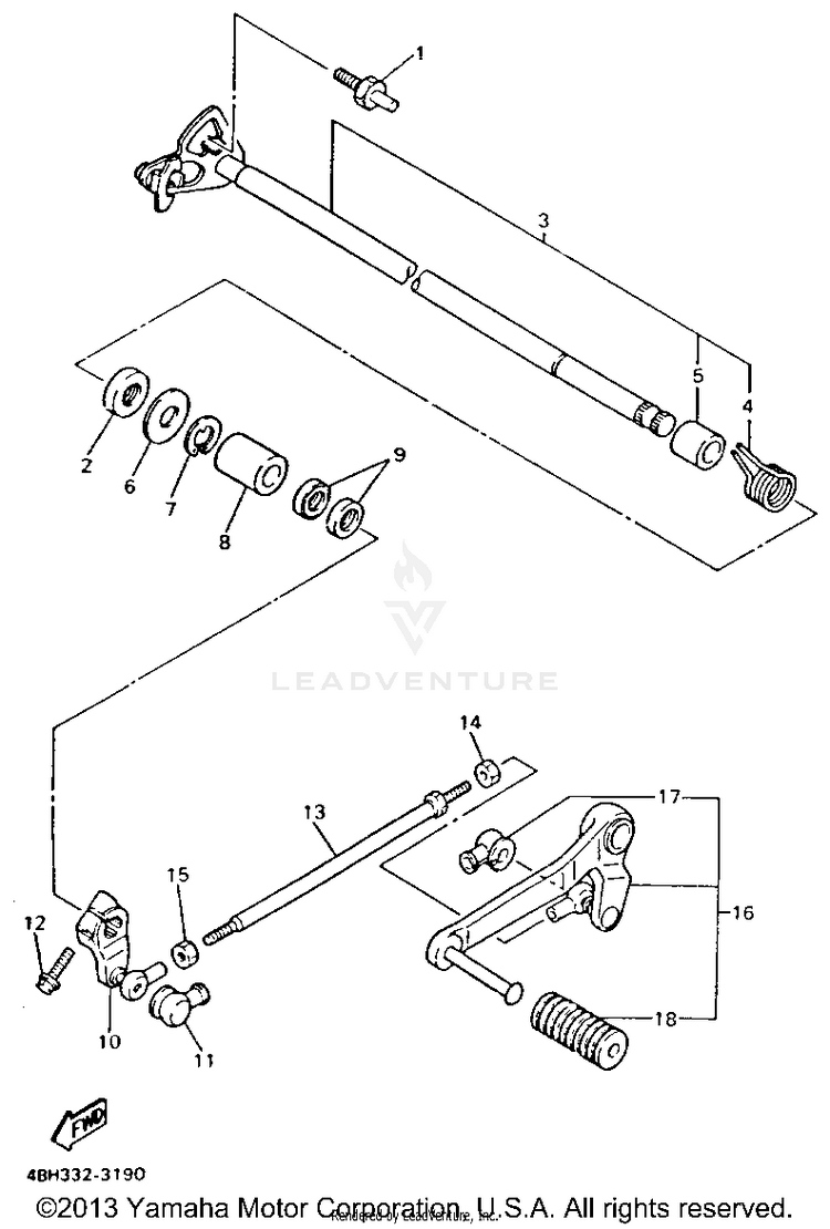 Shift Shaft Schematic