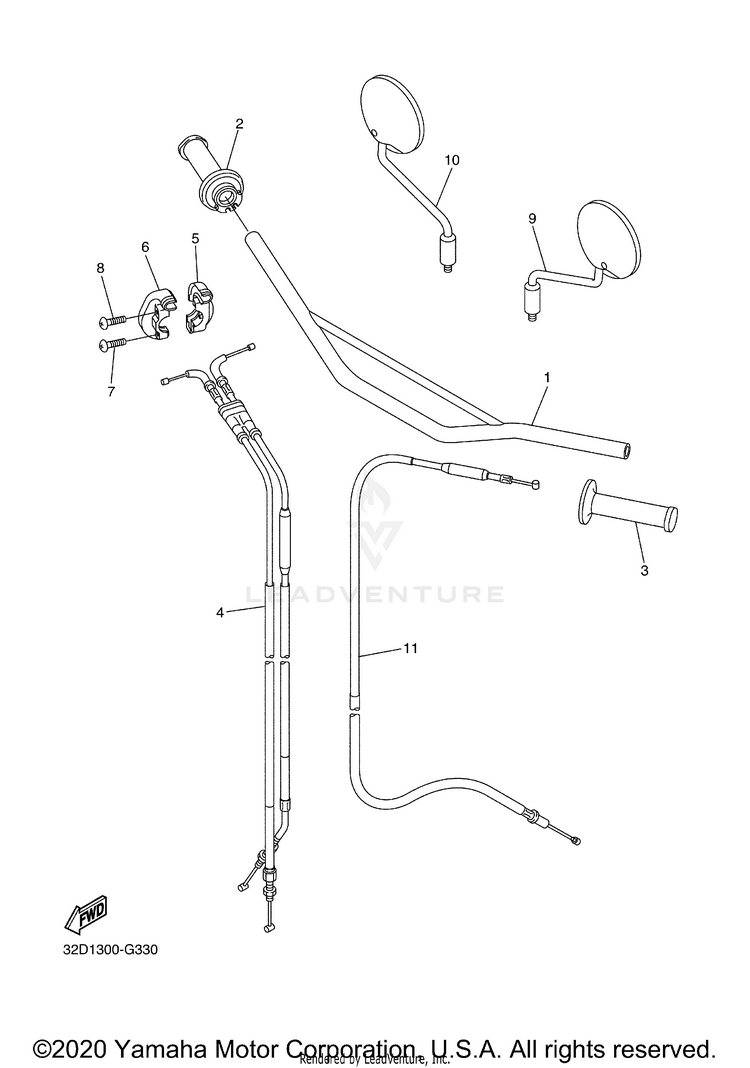 Steering Handle Cable Schematic