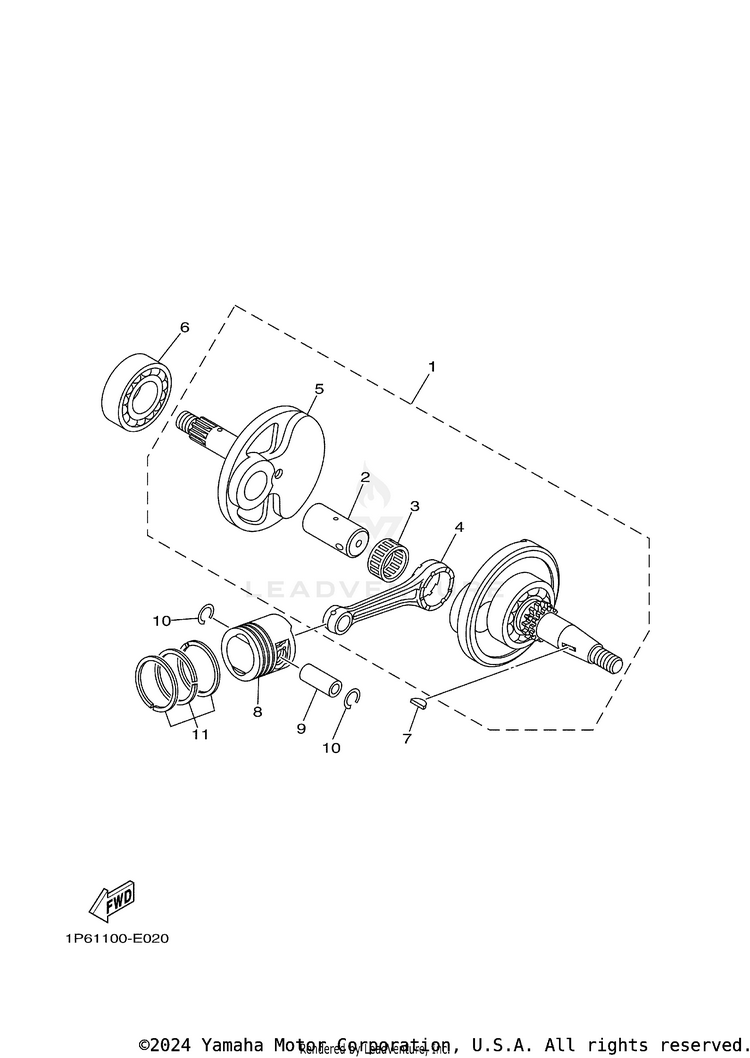 Crankshaft & Piston Schematic