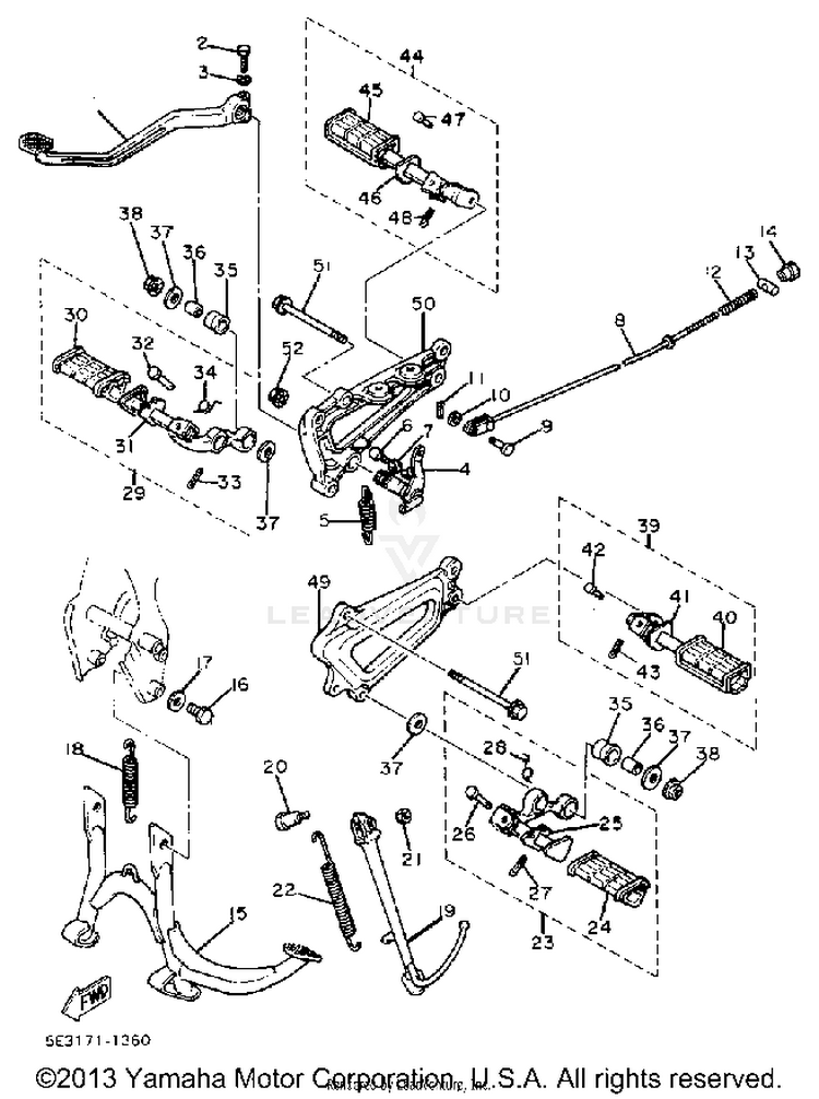Stand Footrest Schematic