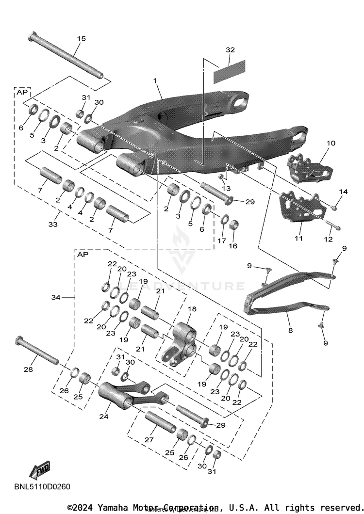 Rear Arm Schematic