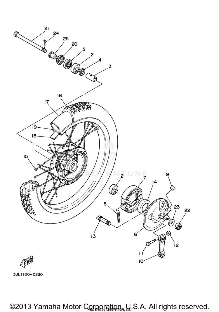 Front Wheel Schematic