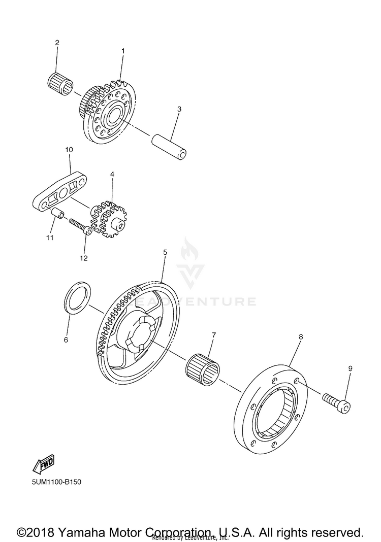 Starter Clutch Schematic