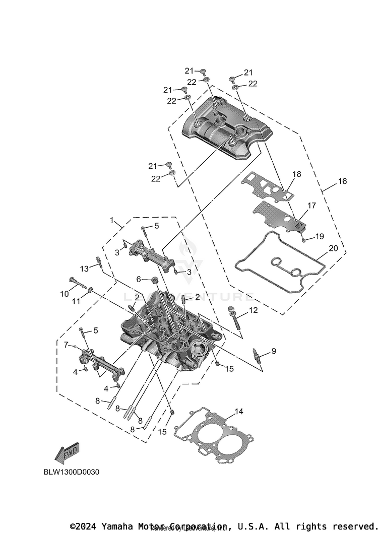 Cylinder Head MT07 - MT07TCB - 2026 Schematic