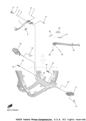 Stand Footrest Schematic