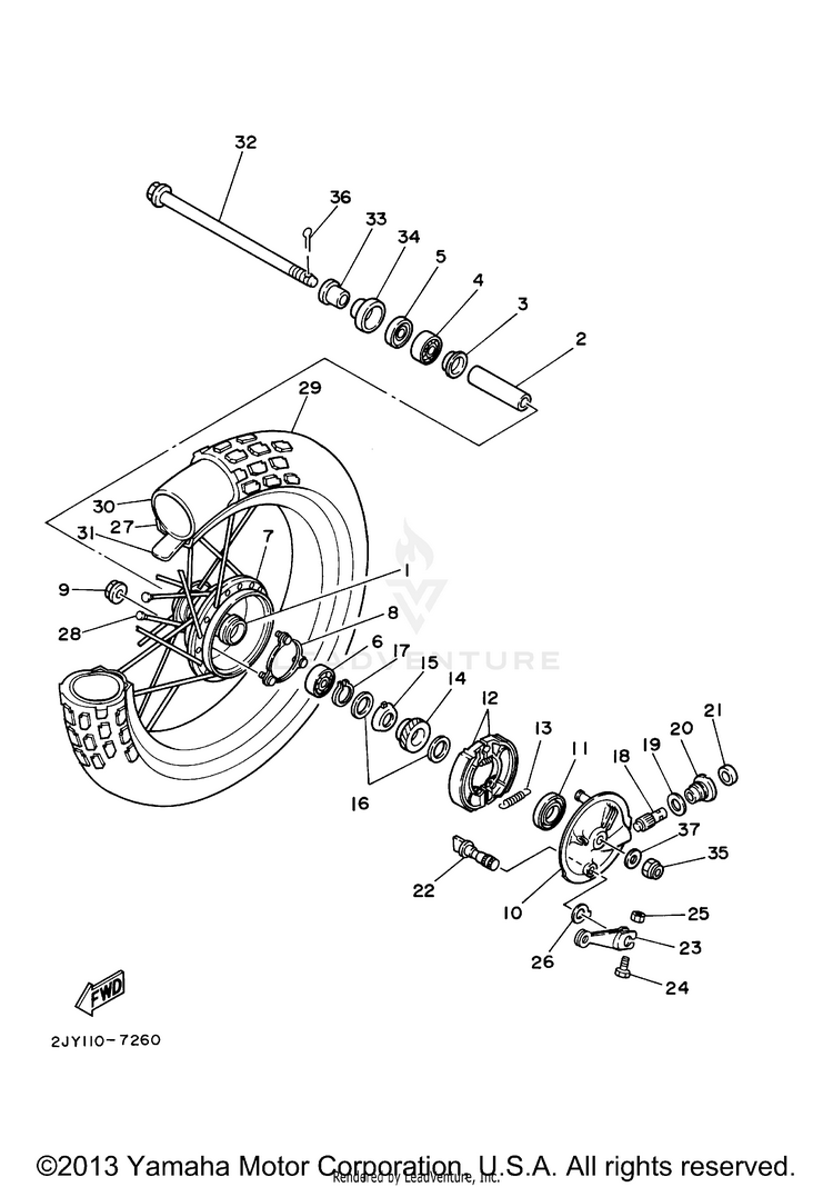 Front Wheel Schematic