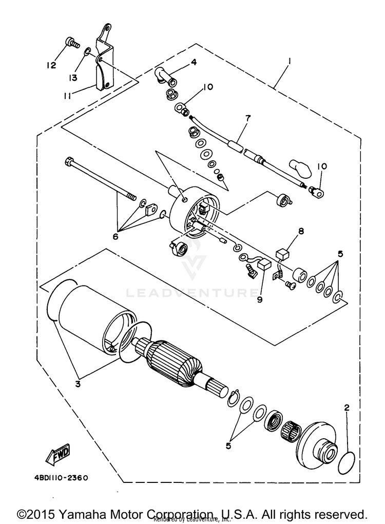 Starting Motor Schematic
