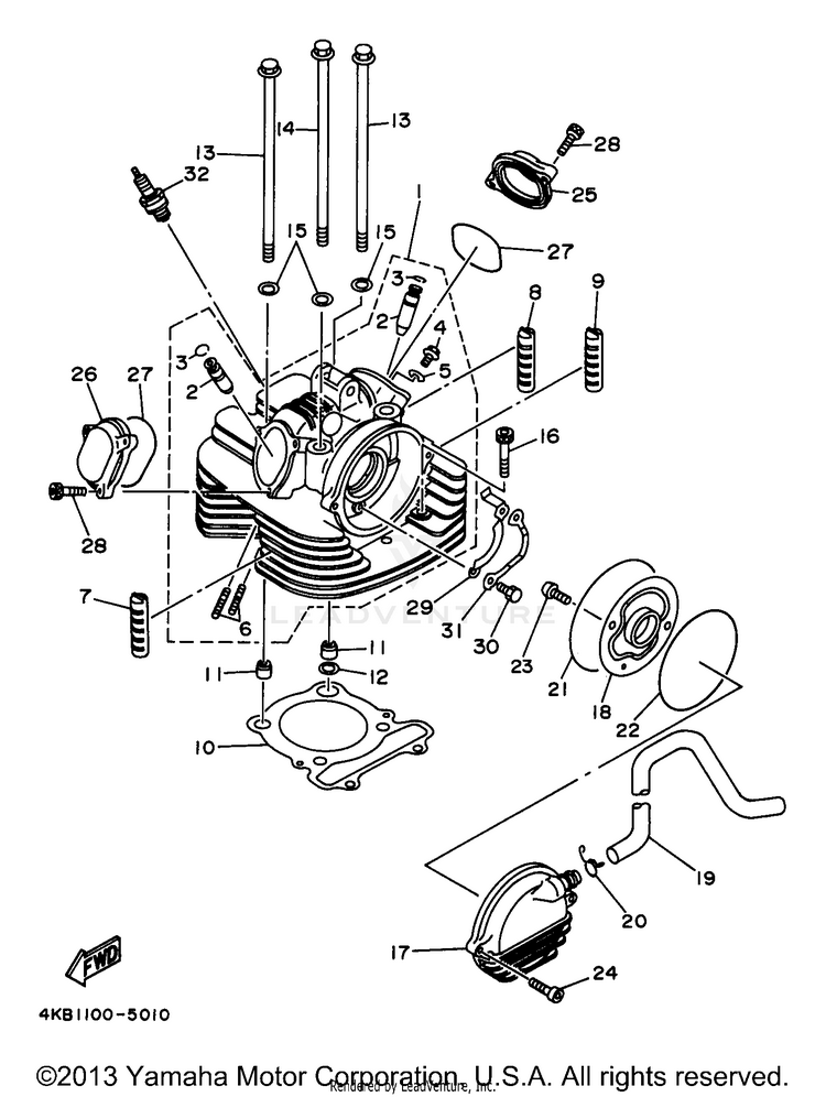 Cylinder Head Schematic