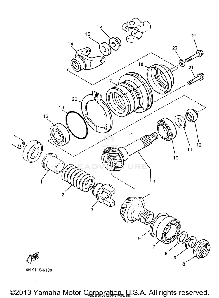 Middle Drive Gear Schematic