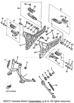 Stand Footrest Schematic