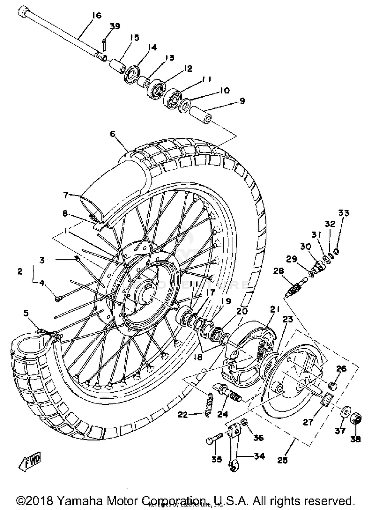 Front Wheel Schematic