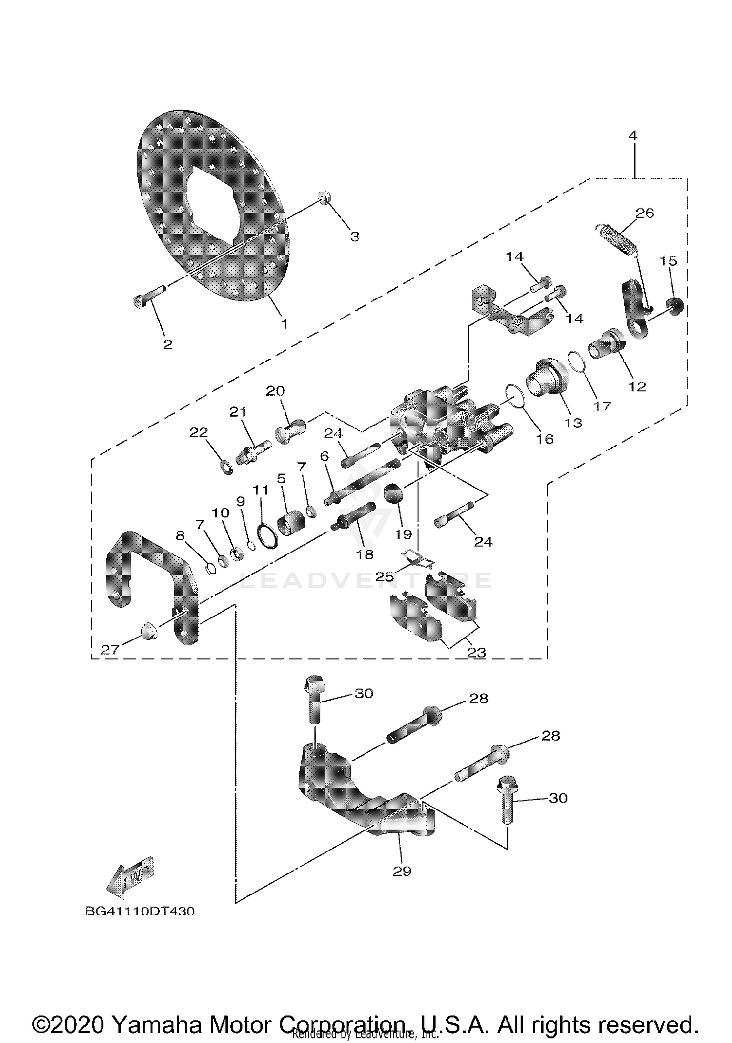 REAR BRAKE CALIPER 2