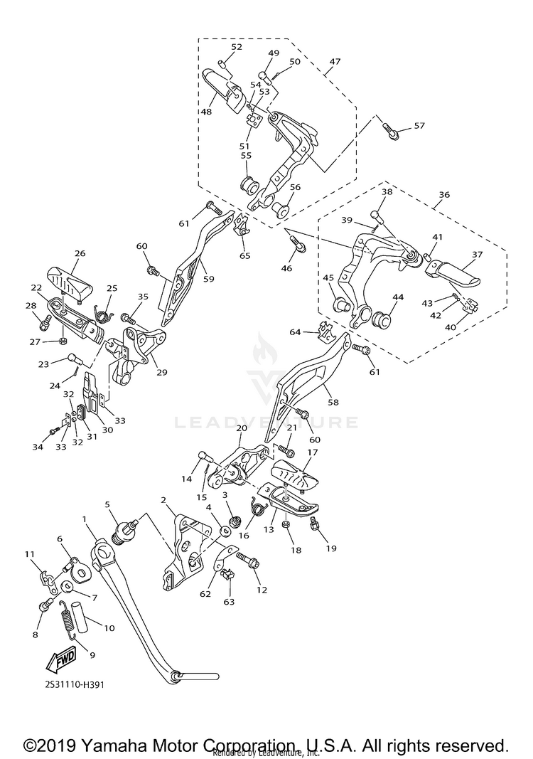 Stand Footrest Schematic
